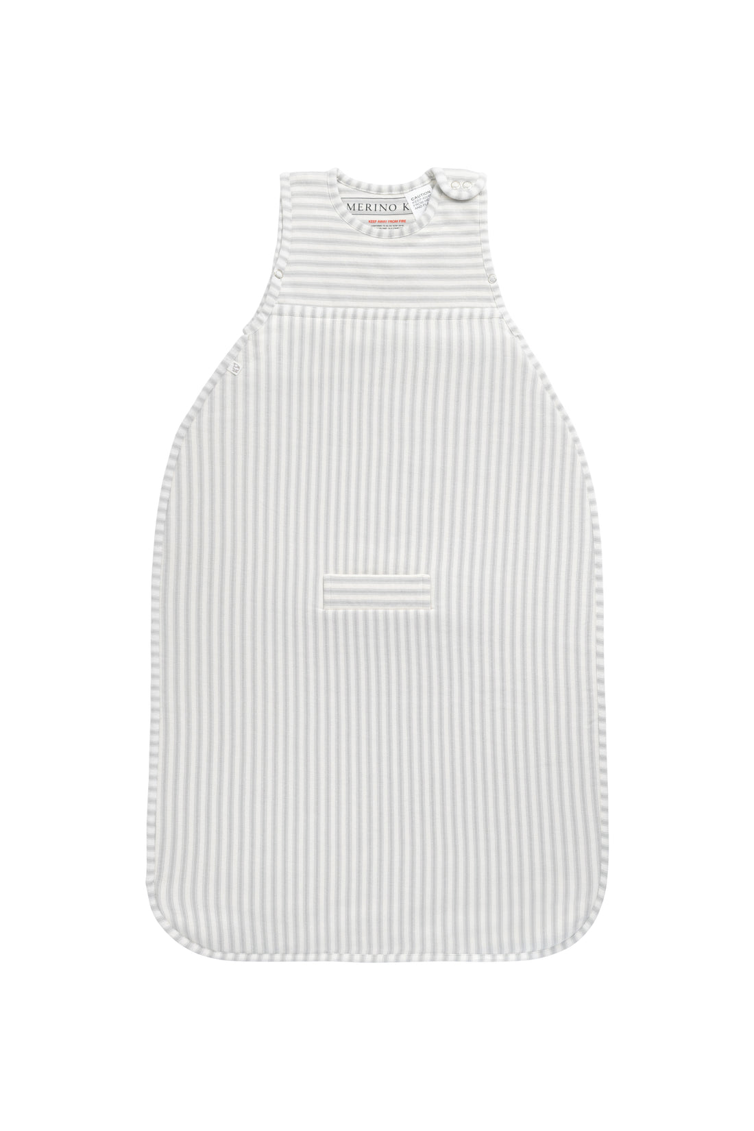 Merino Kids Go Go Bag - Duvet - Variegated Stripe Mist Childrens Sleep Gown from Jamie Kay NZ