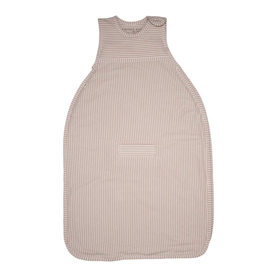 Merino Kids Go Go Bag - All Seasons - Misty Rose Stripe Childrens Sleeping Bag from Jamie Kay NZ