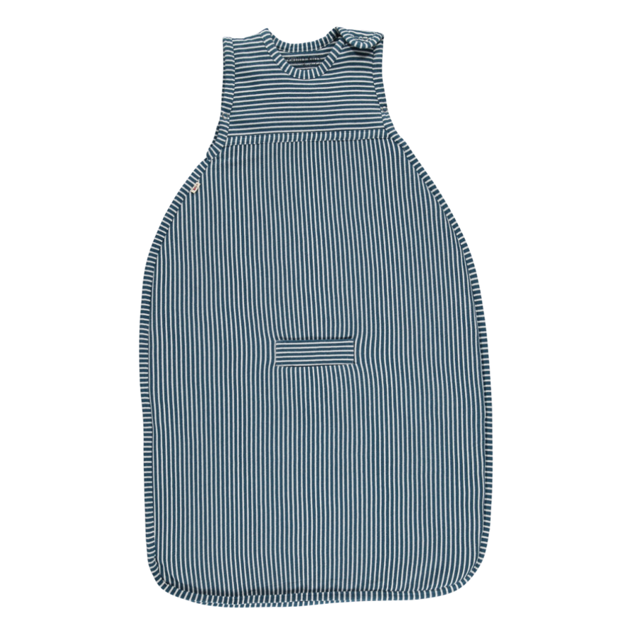 Merino Kids Go Go Bag - All Seasons - Navy Stripe Childrens Sleeping Bag from Jamie Kay NZ