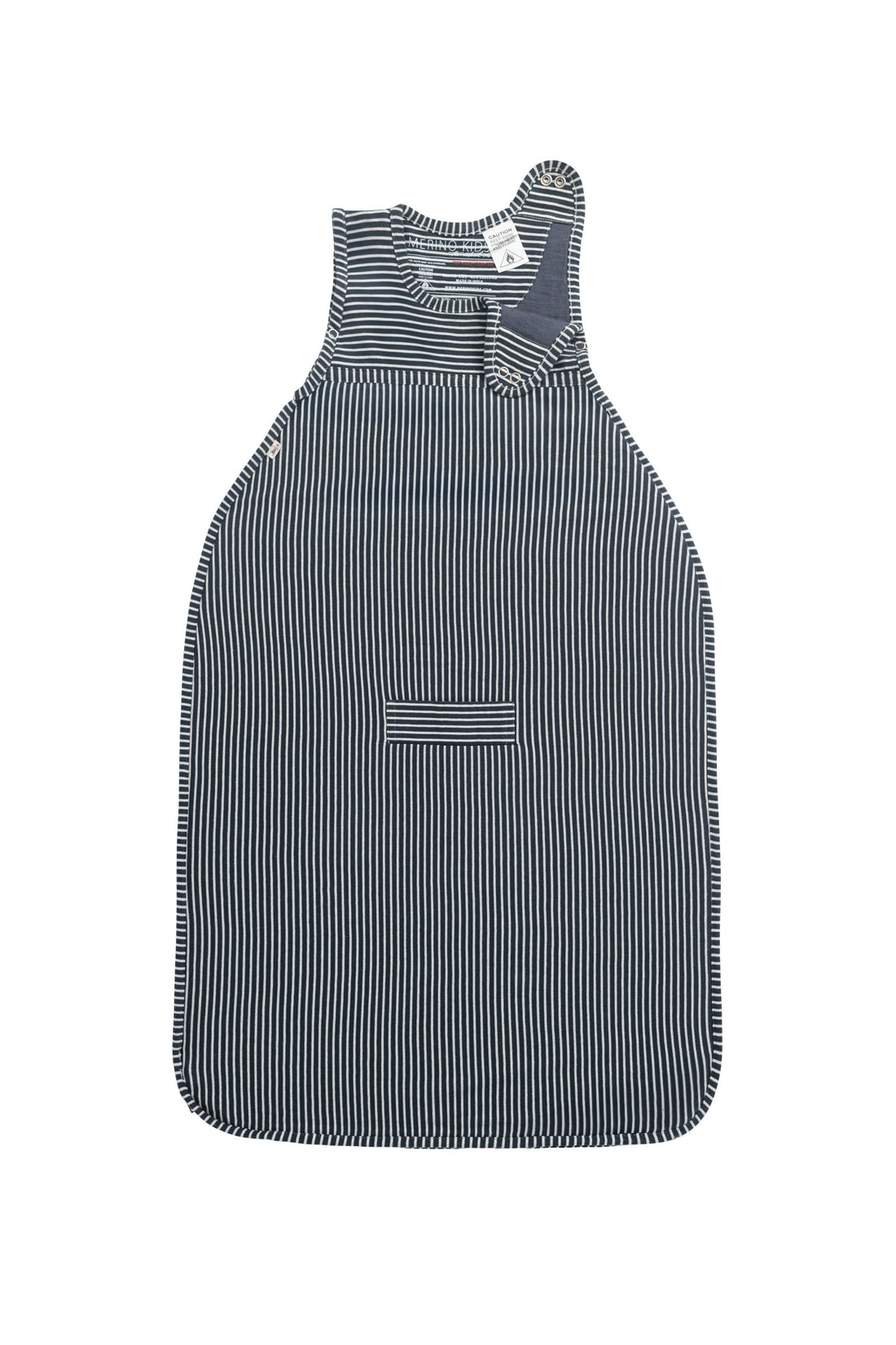 Merino Kids Go Go Bag - All Seasons - Dark Slate Stripe Childrens Sleeping Bag from Jamie Kay NZ