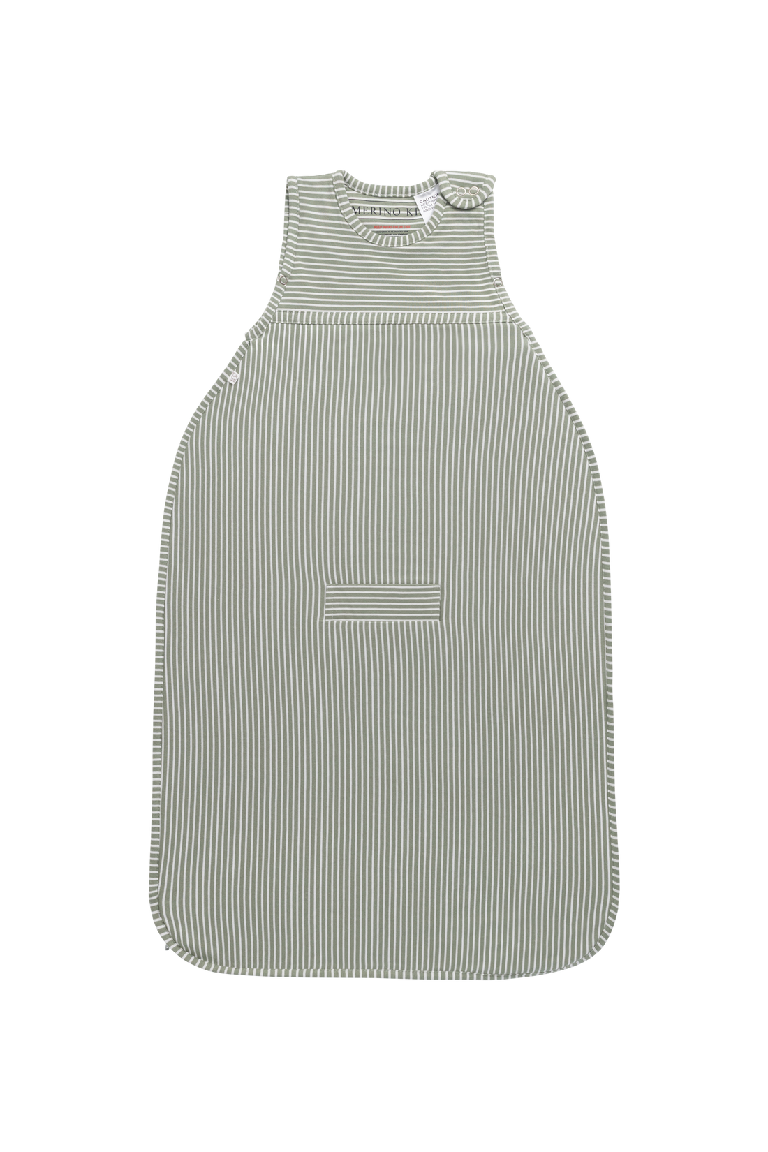 Merino Kids Go Go Bag - All Seasons - Olive Stripe Childrens Sleeping Bag from Jamie Kay NZ