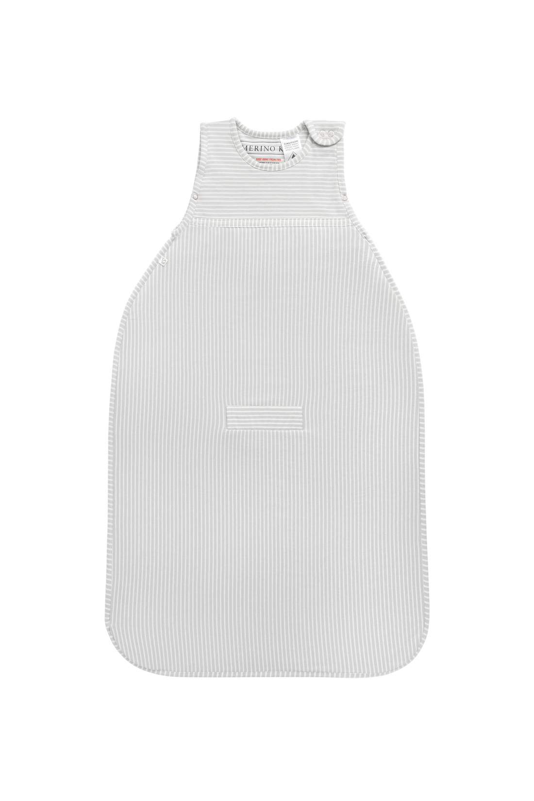 Merino Kids Go Go Bag - All Seasons - Turtle Dove Stripe Childrens Sleeping Bag from Jamie Kay NZ