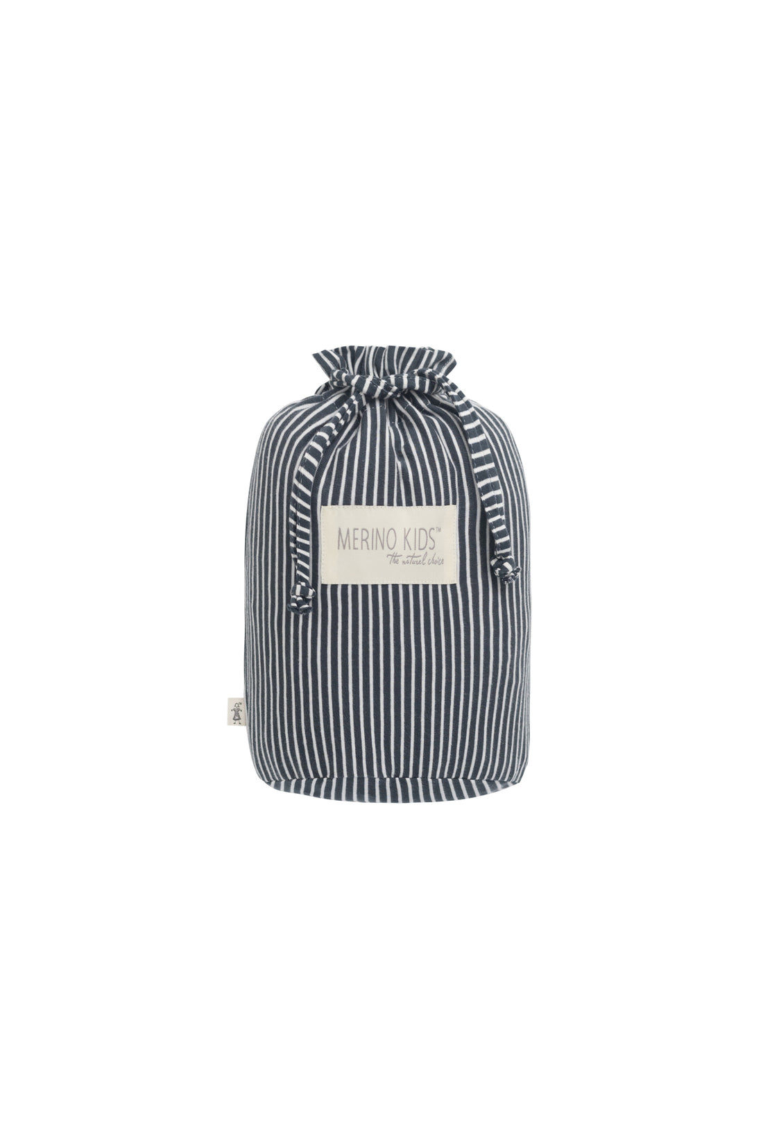 Merino Kids Go Go Bag - All Seasons - Dark Slate Stripe Childrens Sleeping Bag from Jamie Kay NZ