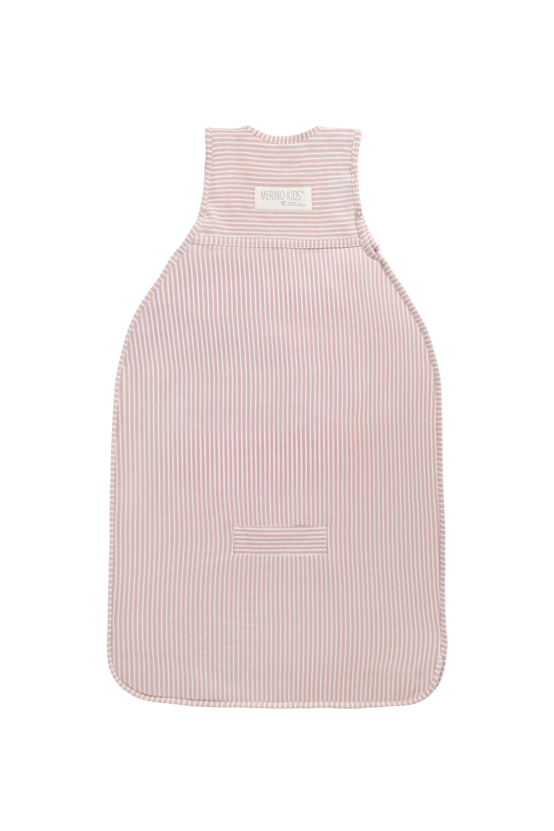 Merino Kids Go Go Bag - All Seasons - Misty Rose Stripe Childrens Sleeping Bag from Jamie Kay NZ