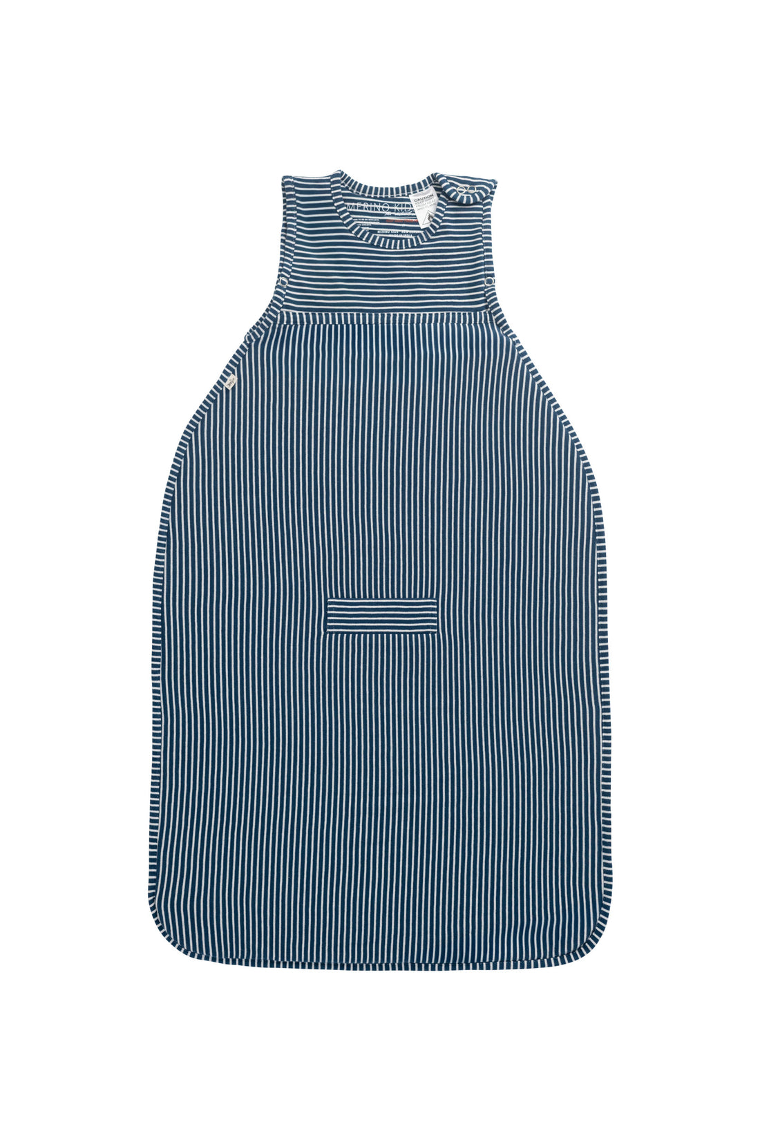 Merino Kids Go Go Bag - All Seasons - Navy Stripe Childrens Sleeping Bag from Jamie Kay NZ