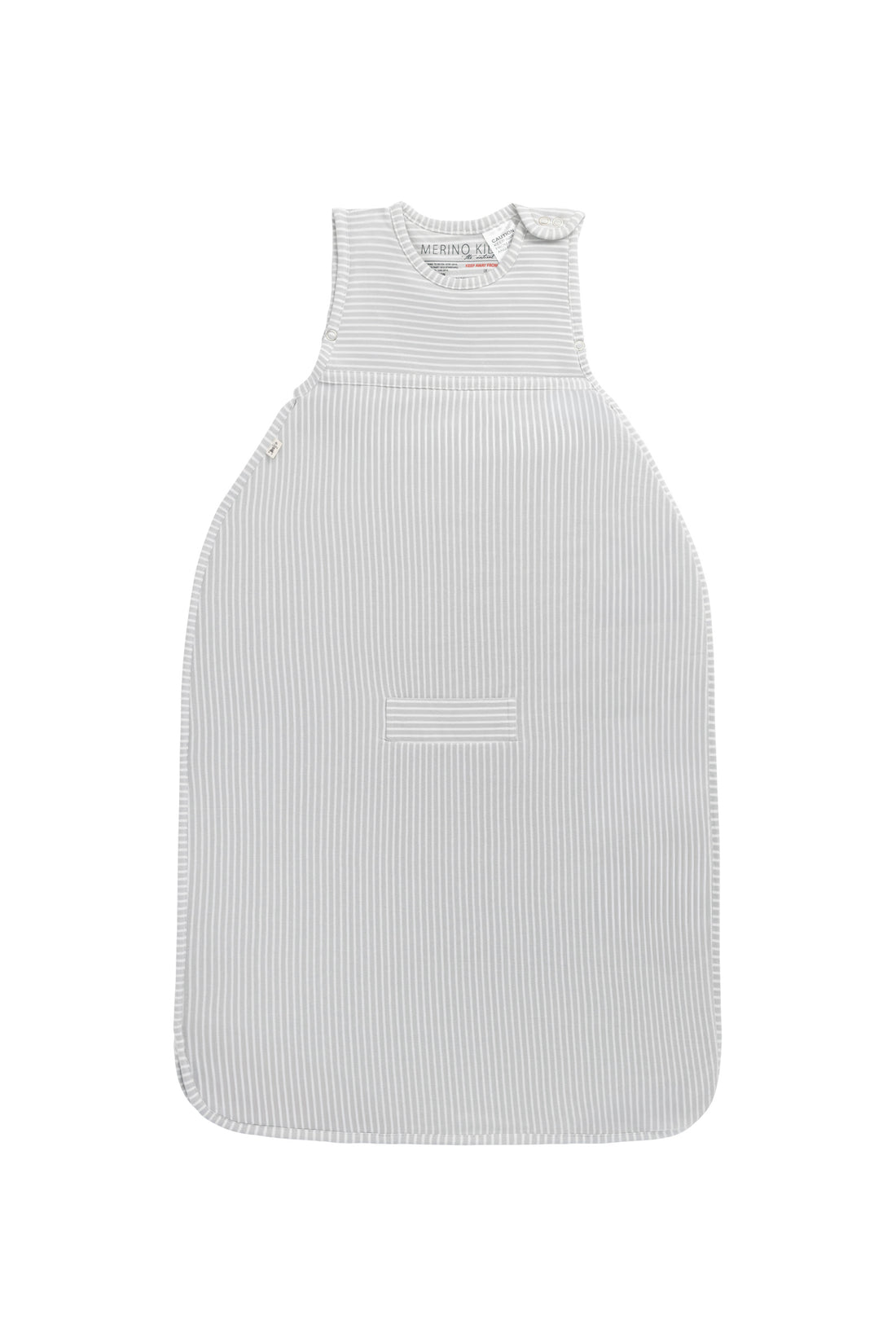 Merino Kids Go Go Bag - All Seasons - Turtle Dove Stripe Childrens Sleeping Bag from Jamie Kay NZ