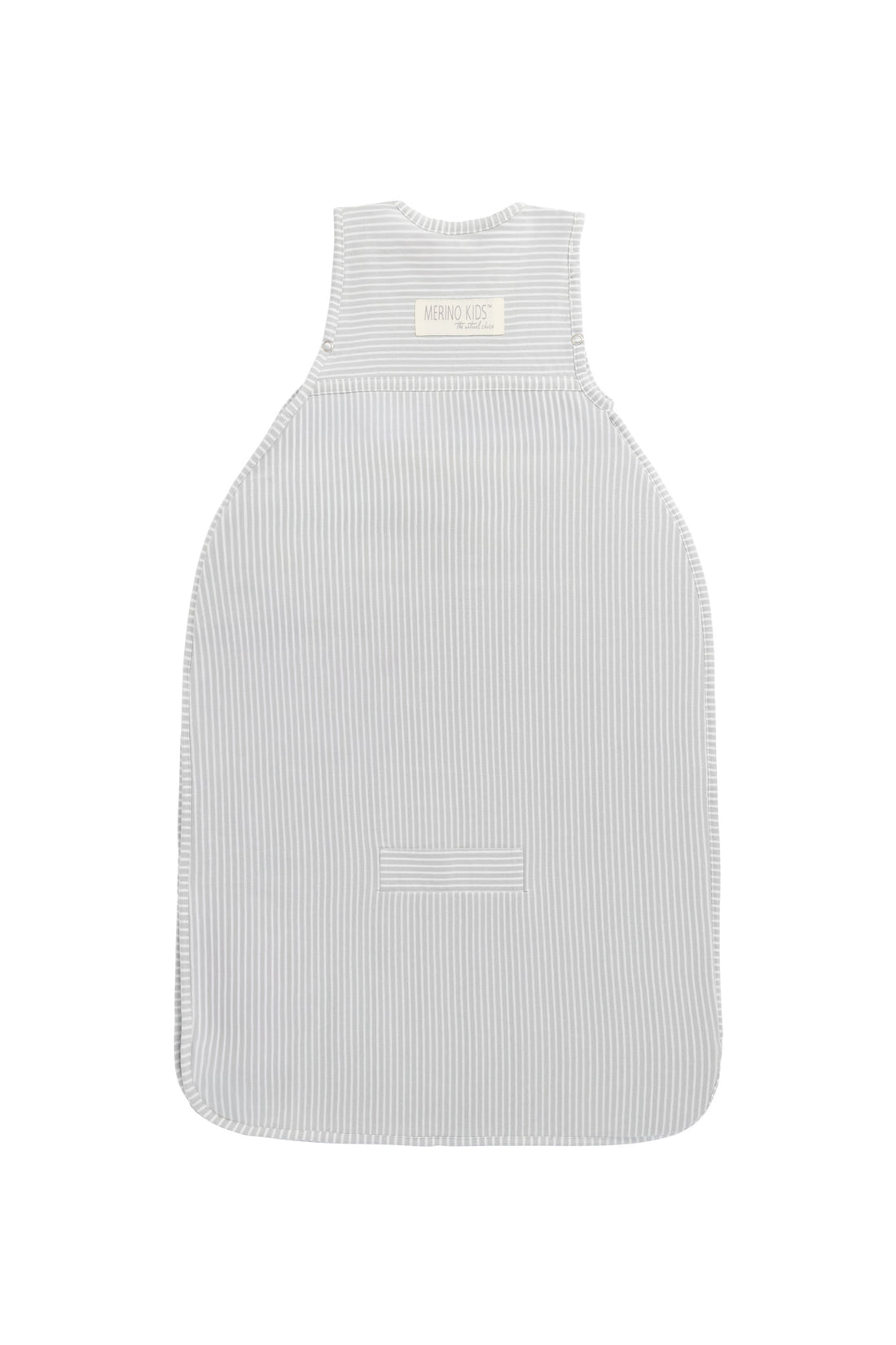 Merino Kids Go Go Bag - All Seasons - Turtle Dove Stripe Childrens Sleeping Bag from Jamie Kay NZ