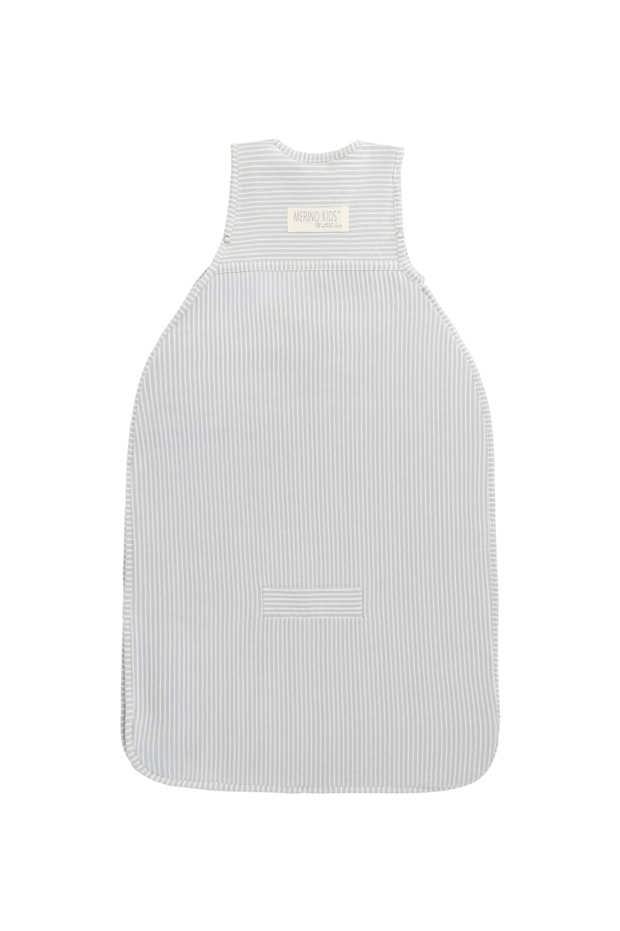 Merino Kids Go Go Bag - All Seasons - Turtle Dove Stripe Childrens Sleeping Bag from Jamie Kay NZ