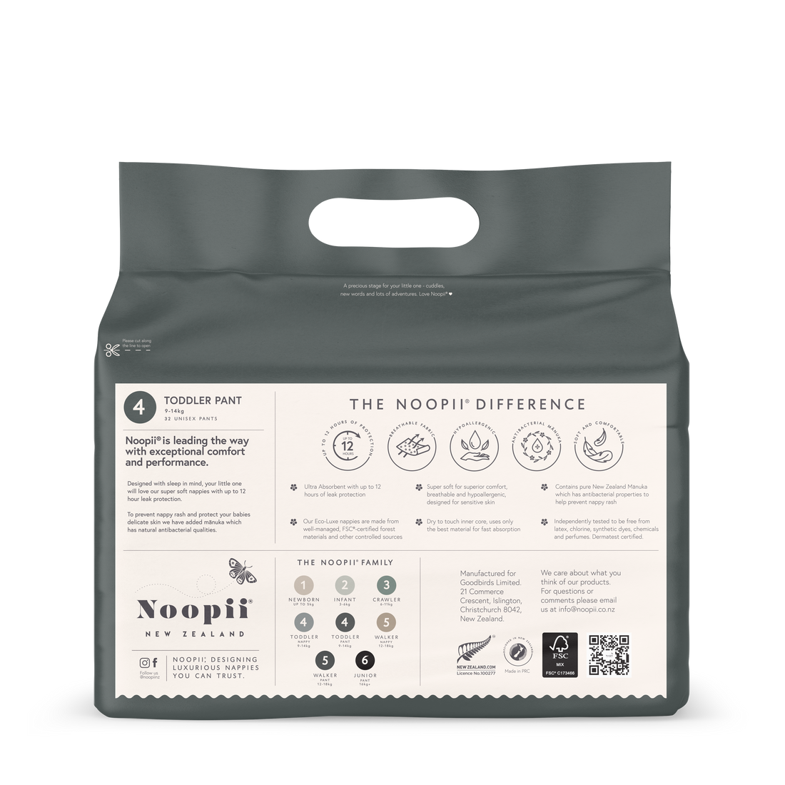 Noopii® Toddler Pants Childrens Nappies from Jamie Kay NZ