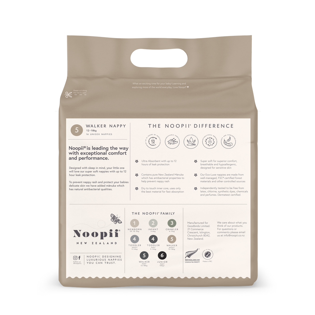 Noopii® Walker Nappies Childrens Nappies from Jamie Kay NZ