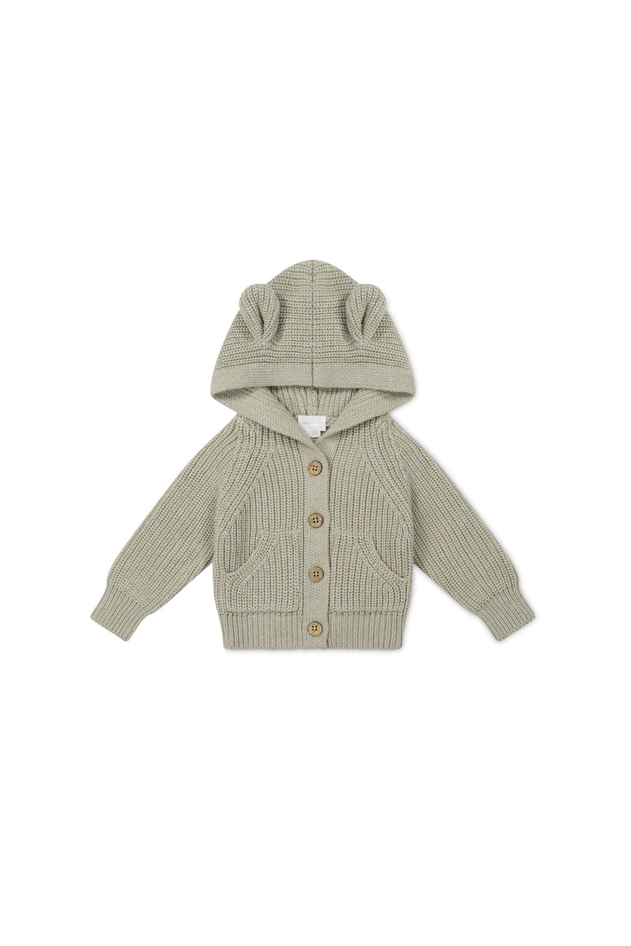 OG Bear Knit - Moss Marle Childrens Cardigan from Jamie Kay NZ