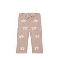 OG Morgan Knit Pant - Frankie Knit Rose Childrens Pant from Jamie Kay NZ