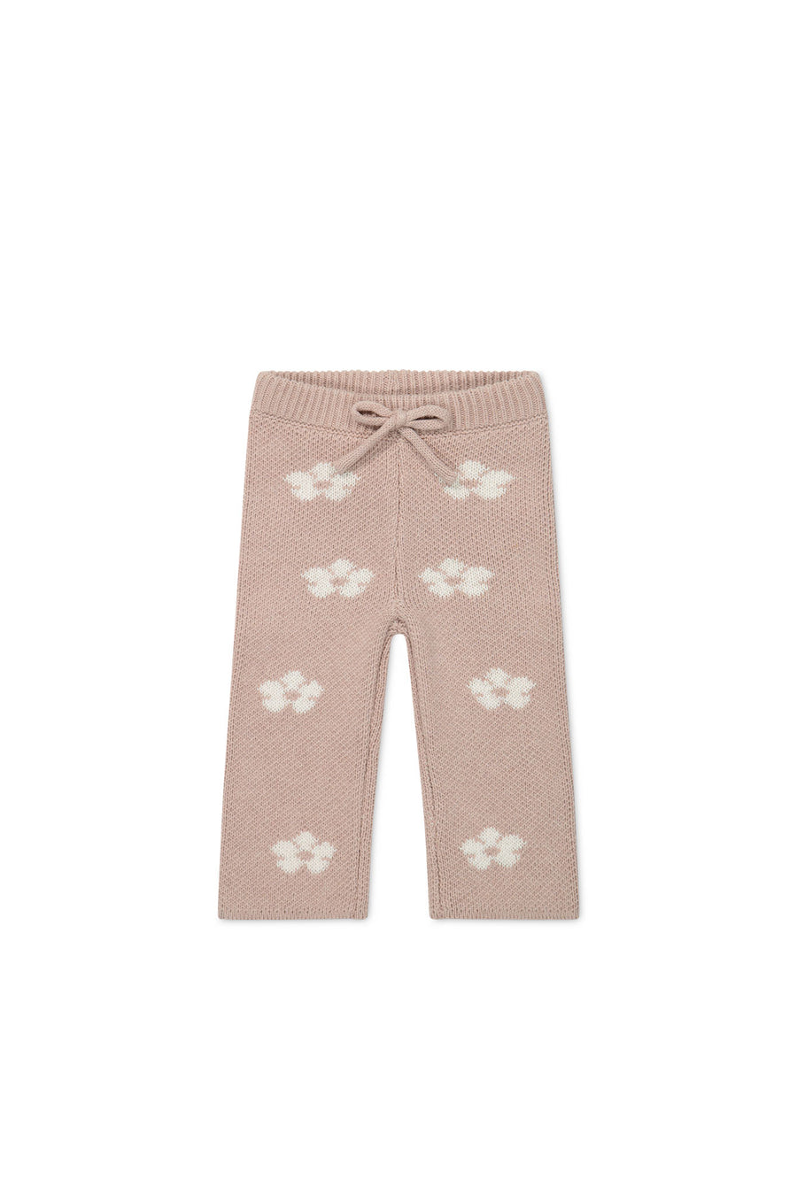 OG Morgan Knit Pant - Frankie Knit Rose Childrens Pant from Jamie Kay NZ