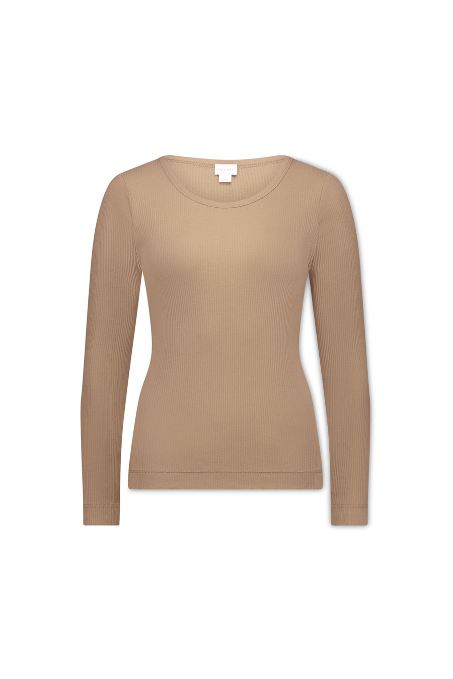 Organic Cotton Modal Womens Long Sleeve Top - Latte Childrens Womens Top from Jamie Kay NZ