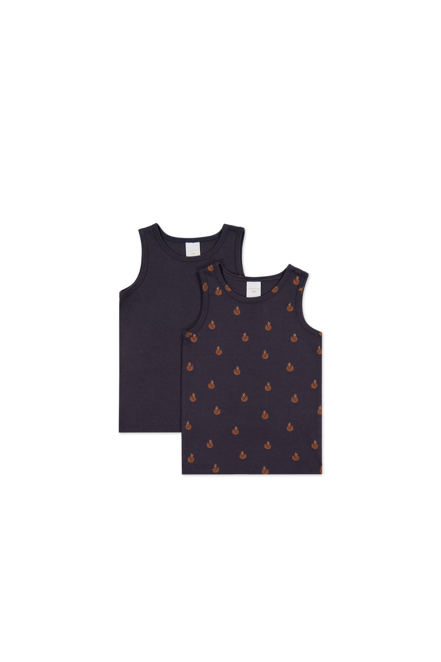 Organic Cotton 2PK Tank Top - Constellation/Fox Cubs Constellation Childrens Underwear from Jamie Kay NZ