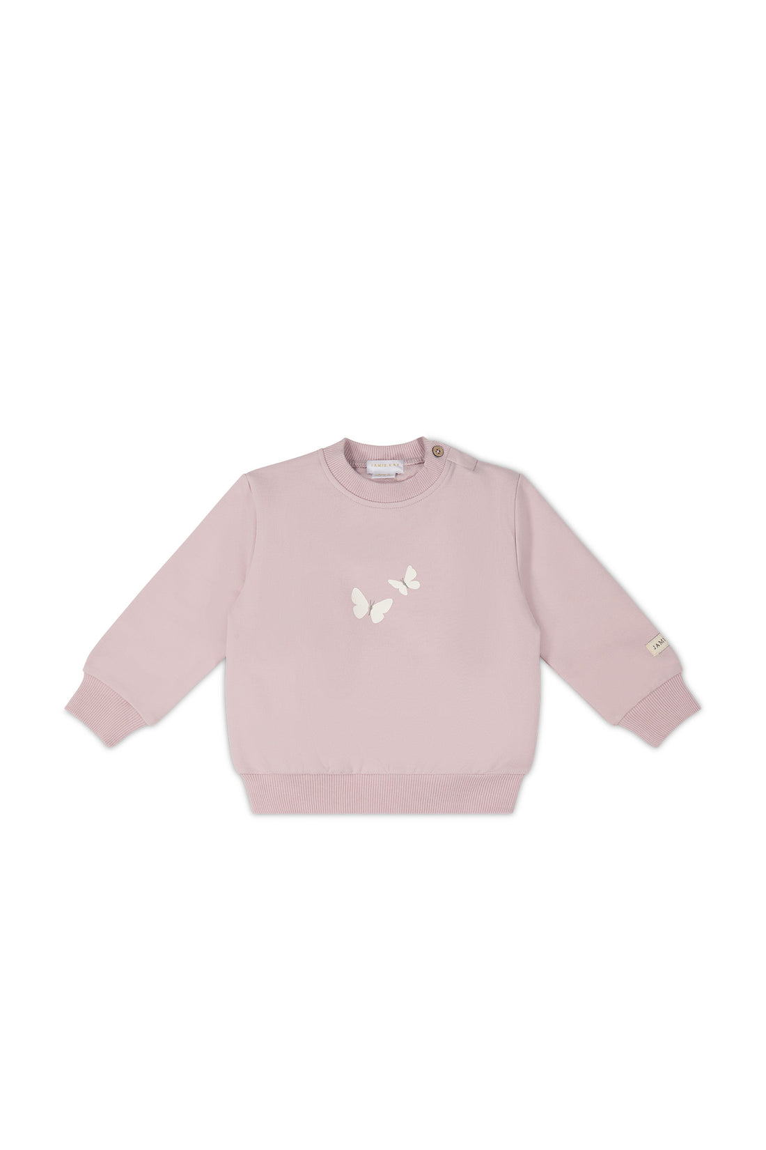 Organic Cotton Aubrey Sweatshirt - Violet Tint Childrens Top from Jamie Kay NZ