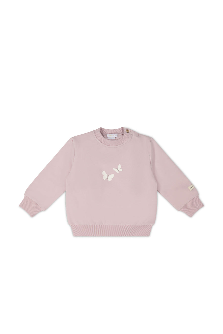 Organic Cotton Aubrey Sweatshirt - Violet Tint Childrens Top from Jamie Kay NZ