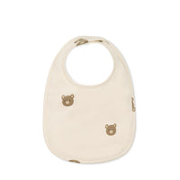 Organic Cotton Bib - Bobbie Bear Tofu Childrens Bib from Jamie Kay NZ