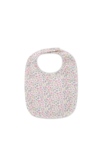 Organic Cotton Bib - Fifi Mini Slightly Pink Childrens Bib from Jamie Kay NZ