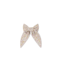 Organic Cotton Bow - Chloe Lilac Childrens Bow from Jamie Kay NZ