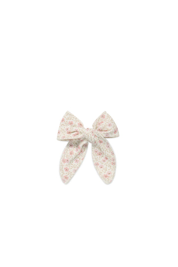 Organic Cotton Bow - Emmy Egret Childrens Hair Bow from Jamie Kay NZ