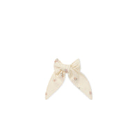 Organic Cotton Bow - Meredith Egret Childrens Bow from Jamie Kay NZ