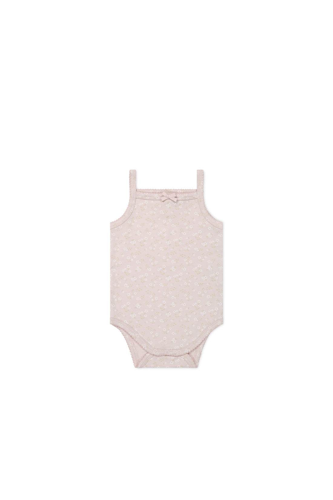 Organic Cotton Bridget Singlet Bodysuit - Addie Lilac Childrens Bodysuit from Jamie Kay NZ