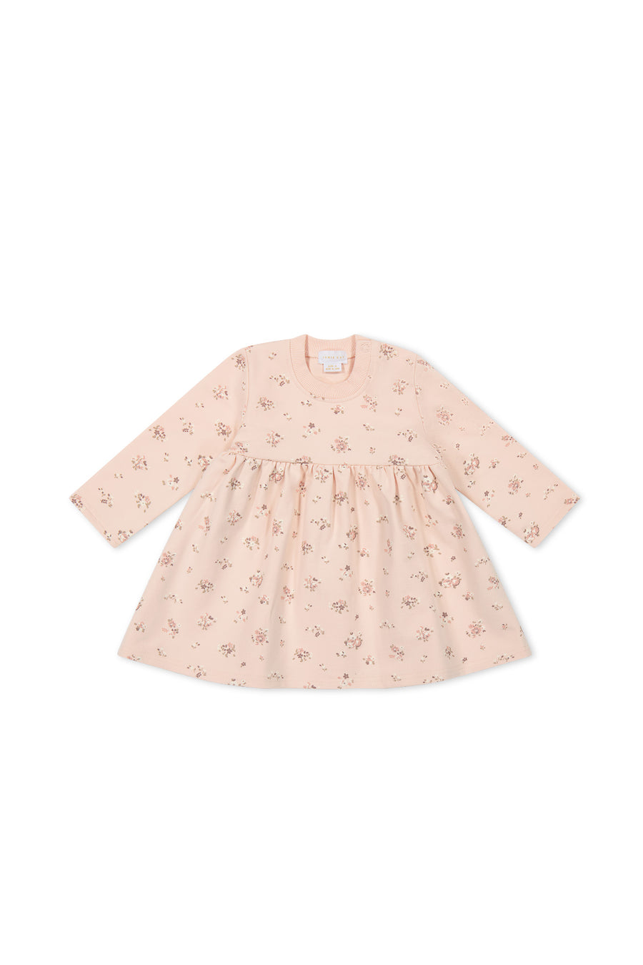 Organic Cotton Charlotte Dress - Petite Fleur Soft Peony Childrens Dress from Jamie Kay NZ