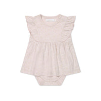 Organic Cotton Elianna Playsuit - Addie Lilac Childrens Playsuit from Jamie Kay NZ