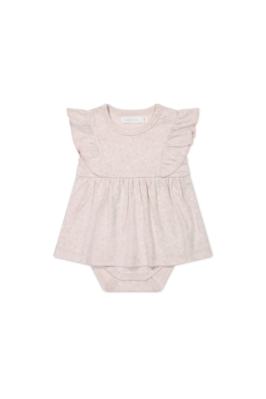 Organic Cotton Elianna Playsuit - Addie Lilac Childrens Playsuit from Jamie Kay NZ