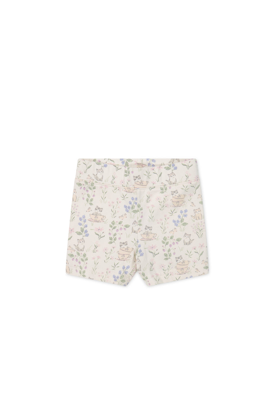 Organic Cotton Everyday Bike Short - Moons Garden Lavender Childrens Short from Jamie Kay NZ