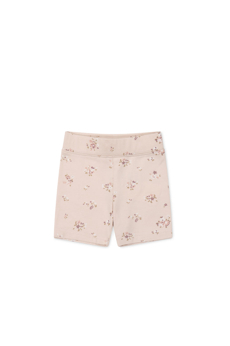 Organic Cotton Everyday Bike Short - Petite Fleur Soft Peony Childrens Short from Jamie Kay NZ