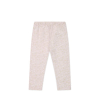 Organic Cotton Everyday Legging - Addie Lilac Childrens Legging from Jamie Kay NZ