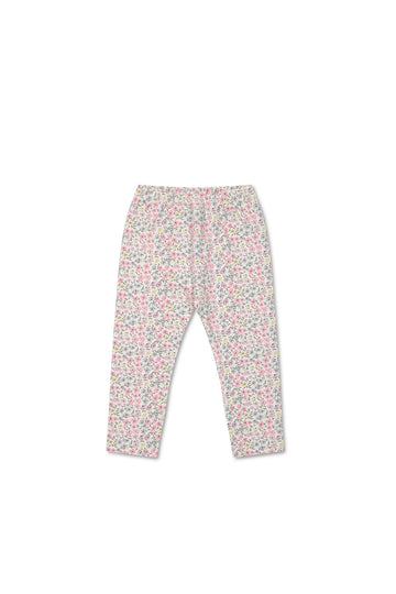 Organic Cotton Everyday Legging - Fifi Mini Slightly Pink Childrens Legging from Jamie Kay NZ