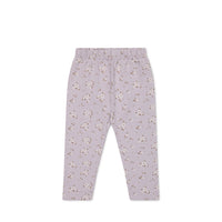 Organic Cotton Everyday Legging - Lulu Bloom Iris Childrens Legging from Jamie Kay NZ