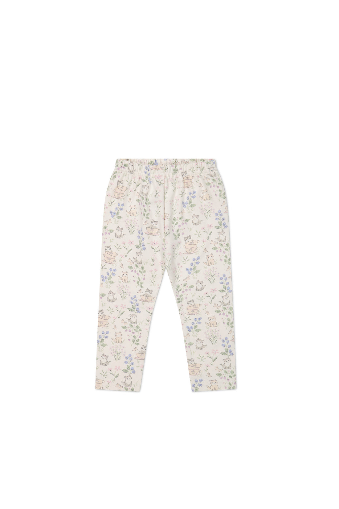 Organic Cotton Everyday Legging - Moons Garden Lavender Childrens Legging from Jamie Kay NZ