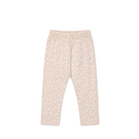 Organic Cotton Everyday Legging - Rosalie Field Rose Childrens Legging from Jamie Kay NZ