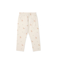 Organic Cotton Everyday Legging - Fable Deer Cloud Childrens Legging from Jamie Kay NZ