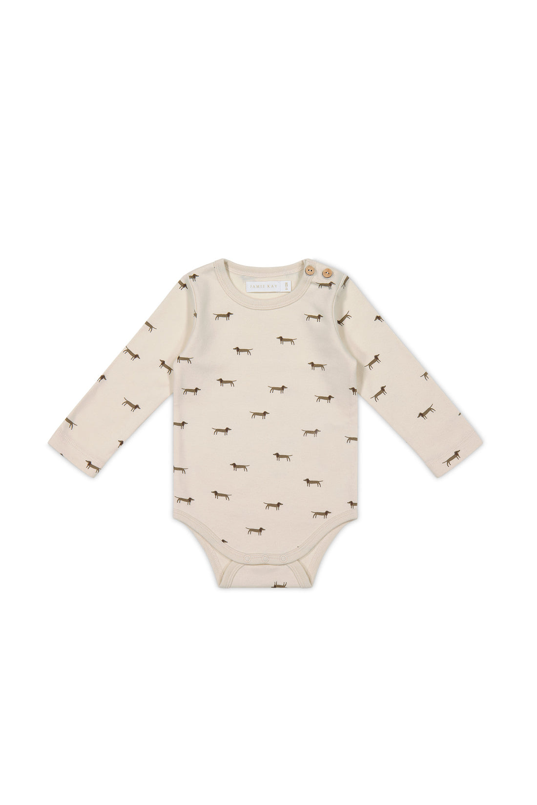 Organic Cotton Fernley Bodysuit - Cosy Basil Cloud Childrens Bodysuit from Jamie Kay NZ