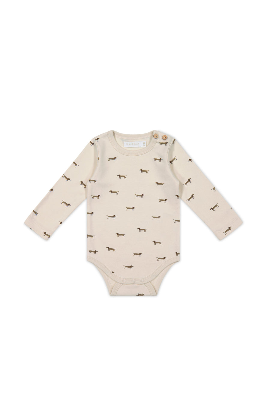 Organic Cotton Fernley Bodysuit - Cosy Basil Cloud Childrens Bodysuit from Jamie Kay NZ