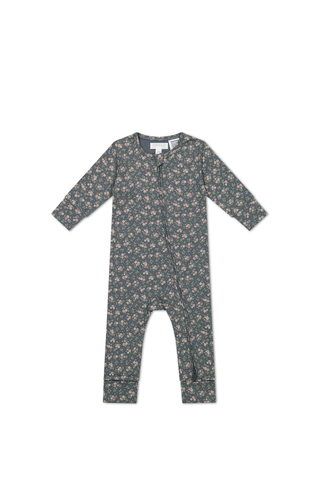 Organic Cotton Frankie Onepiece - Rosalie Floral Lava Childrens Onepiece from Jamie Kay NZ