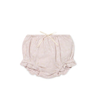 Organic Cotton Frill Bloomer - Addie Lilac Childrens Bloomer from Jamie Kay NZ