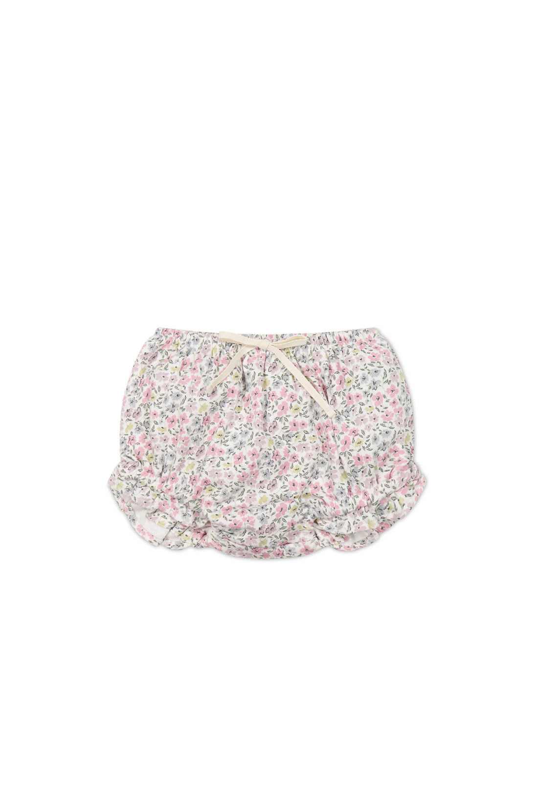 Organic Cotton Frill Bloomer - Fifi Mini Slightly Pink Childrens Bloomer from Jamie Kay NZ