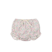 Organic Cotton Frill Bloomer - Fifi Mini Slightly Pink Childrens Bloomer from Jamie Kay NZ