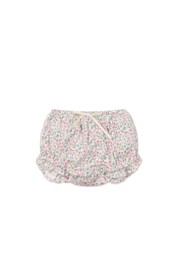 Organic Cotton Frill Bloomer - Fifi Mini Slightly Pink Childrens Bloomer from Jamie Kay NZ