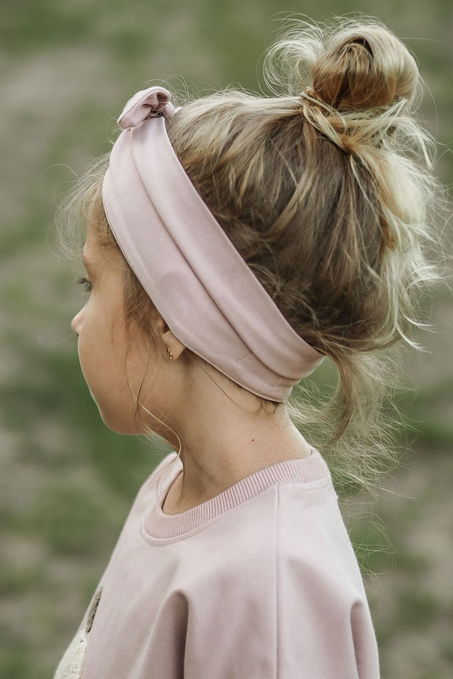 Organic Cotton Headband - Powder Pink