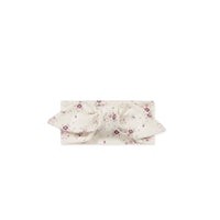 Organic Cotton Headband - Sweet William Floral Natural Childrens Headband from Jamie Kay NZ