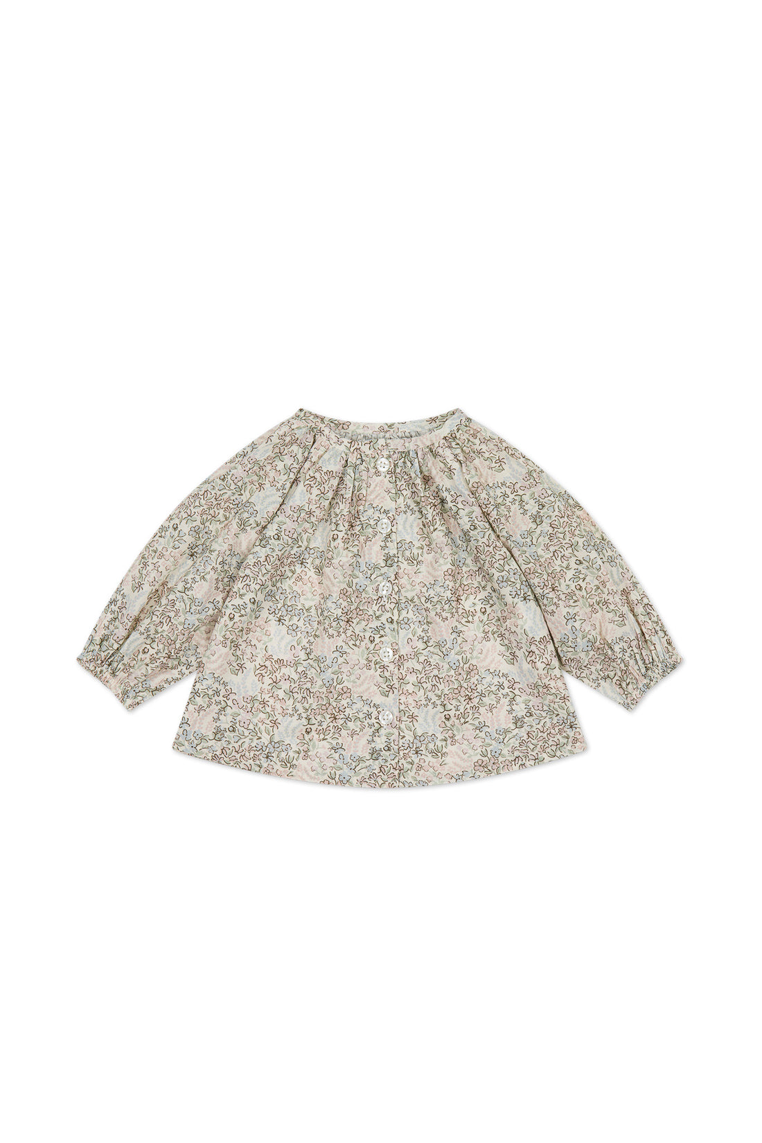 Organic Cotton Heather Blouse - April Harbour Childrens Top from Jamie Kay NZ