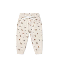 Organic Cotton Jalen Track Pant - Woodland Friends Childrens Pant from Jamie Kay NZ