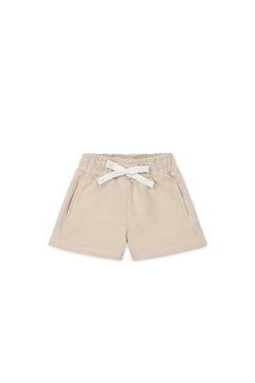 Organic Cotton Jalen Short - Soft Sand Childrens Short from Jamie Kay NZ